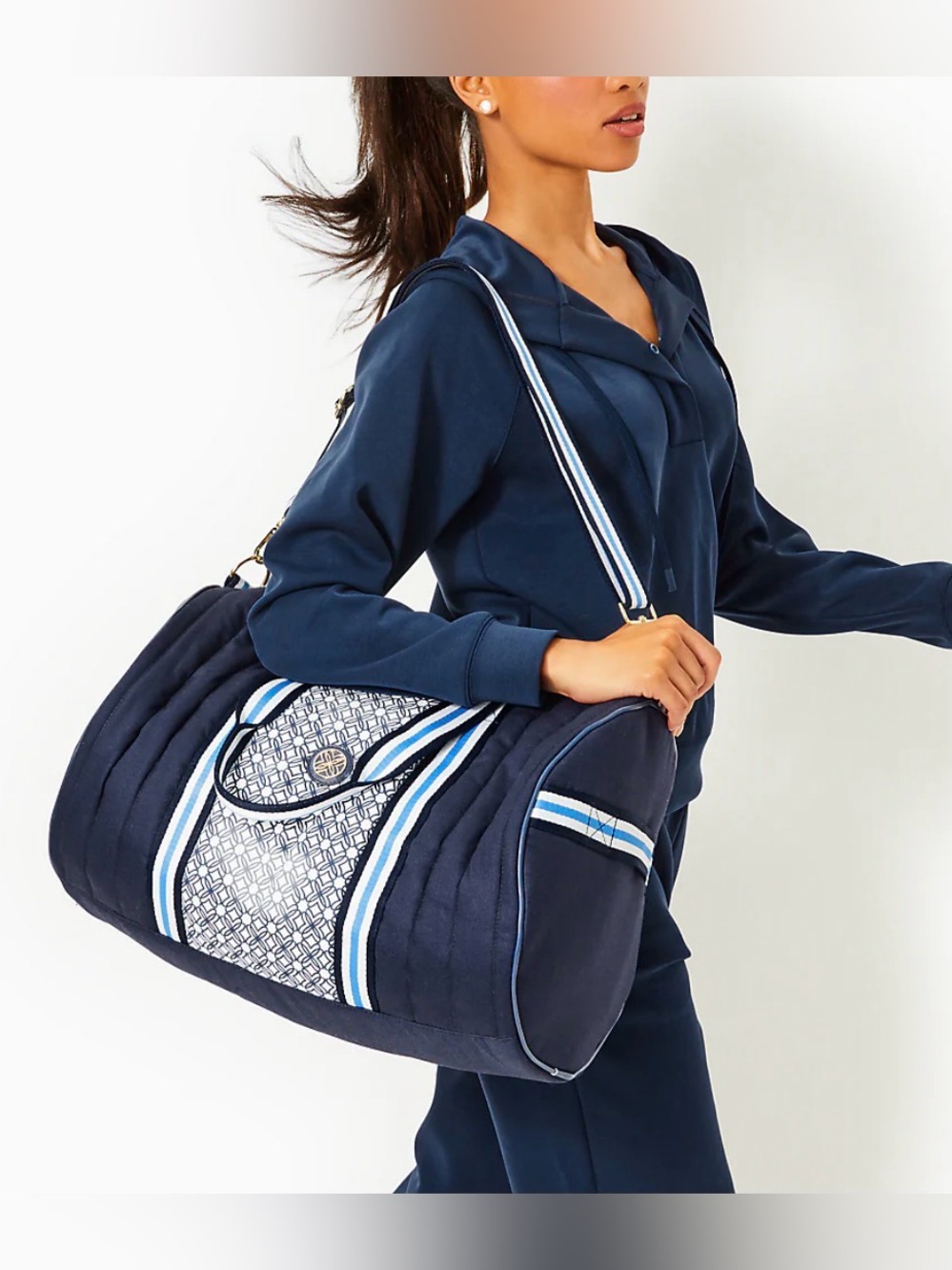 Lilly Pulitzer Quilted Puffer Halton Duffle